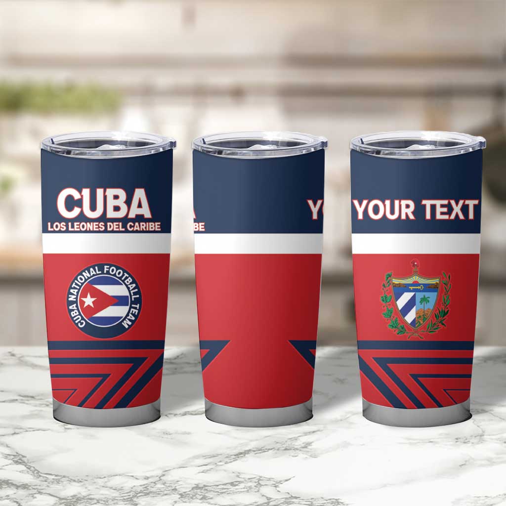 Custom Cuba Football Tumbler Cup 2025 Los Leones del Caribe