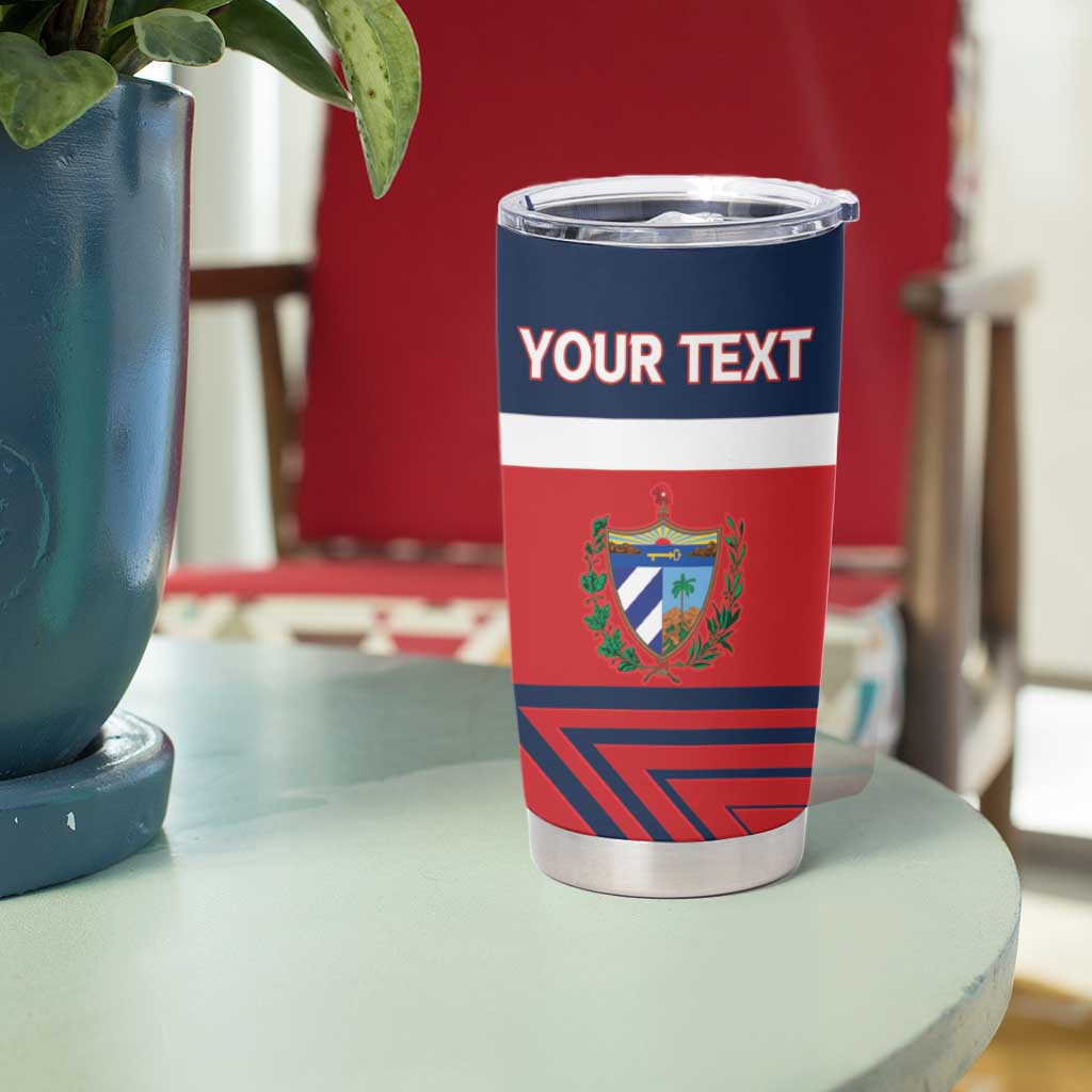 Custom Cuba Football Tumbler Cup 2025 Los Leones del Caribe