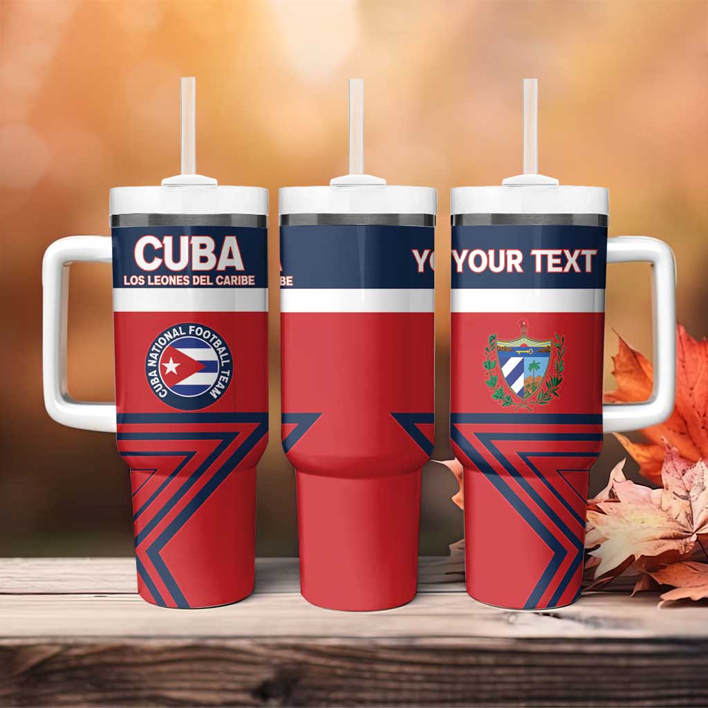 Custom Cuba Football Tumbler With Handle 2025 Los Leones del Caribe