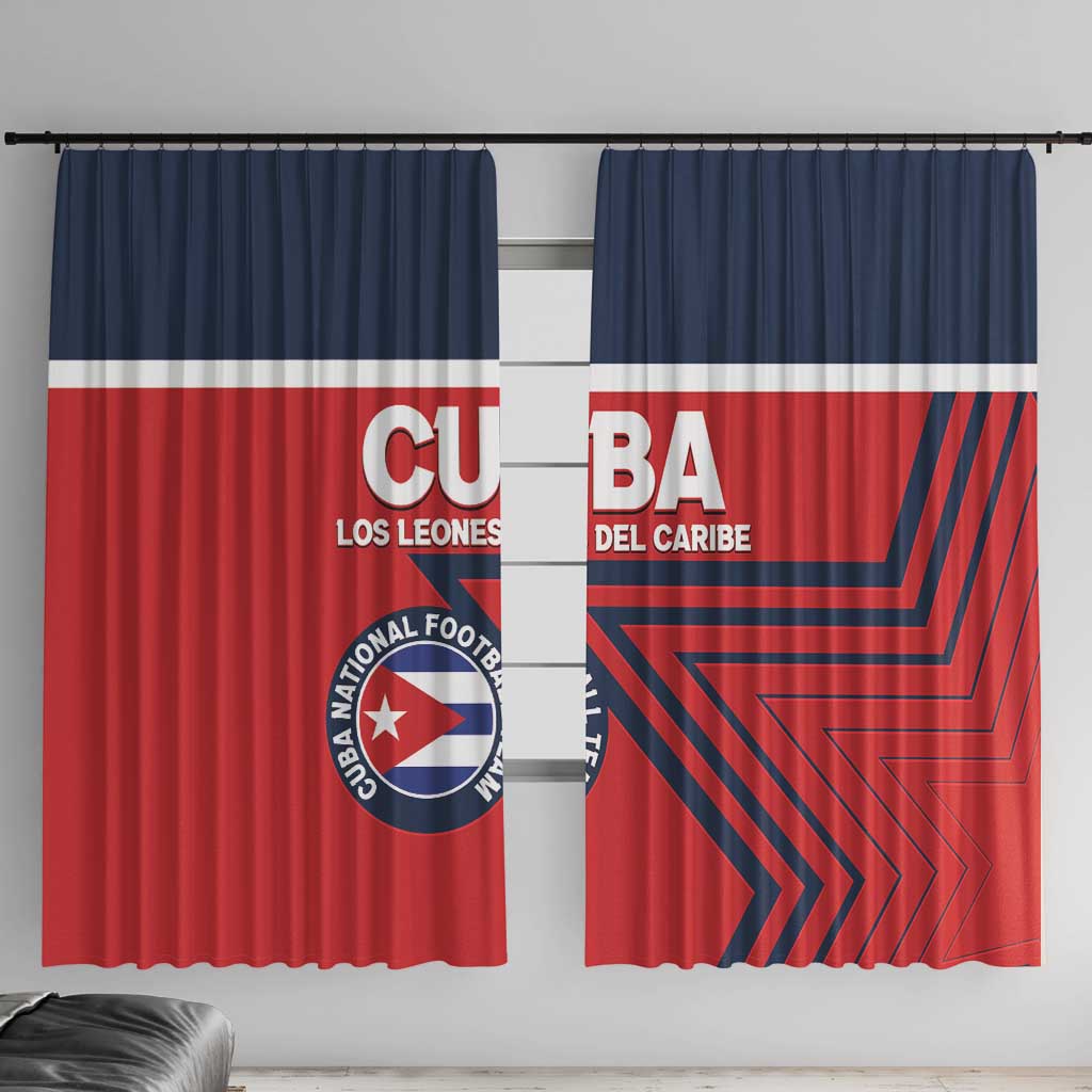 Cuba Football Window Curtain 2025 Los Leones del Caribe