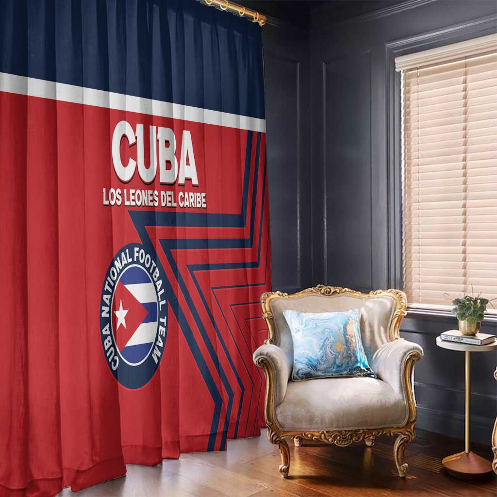Cuba Football Window Curtain 2025 Los Leones del Caribe