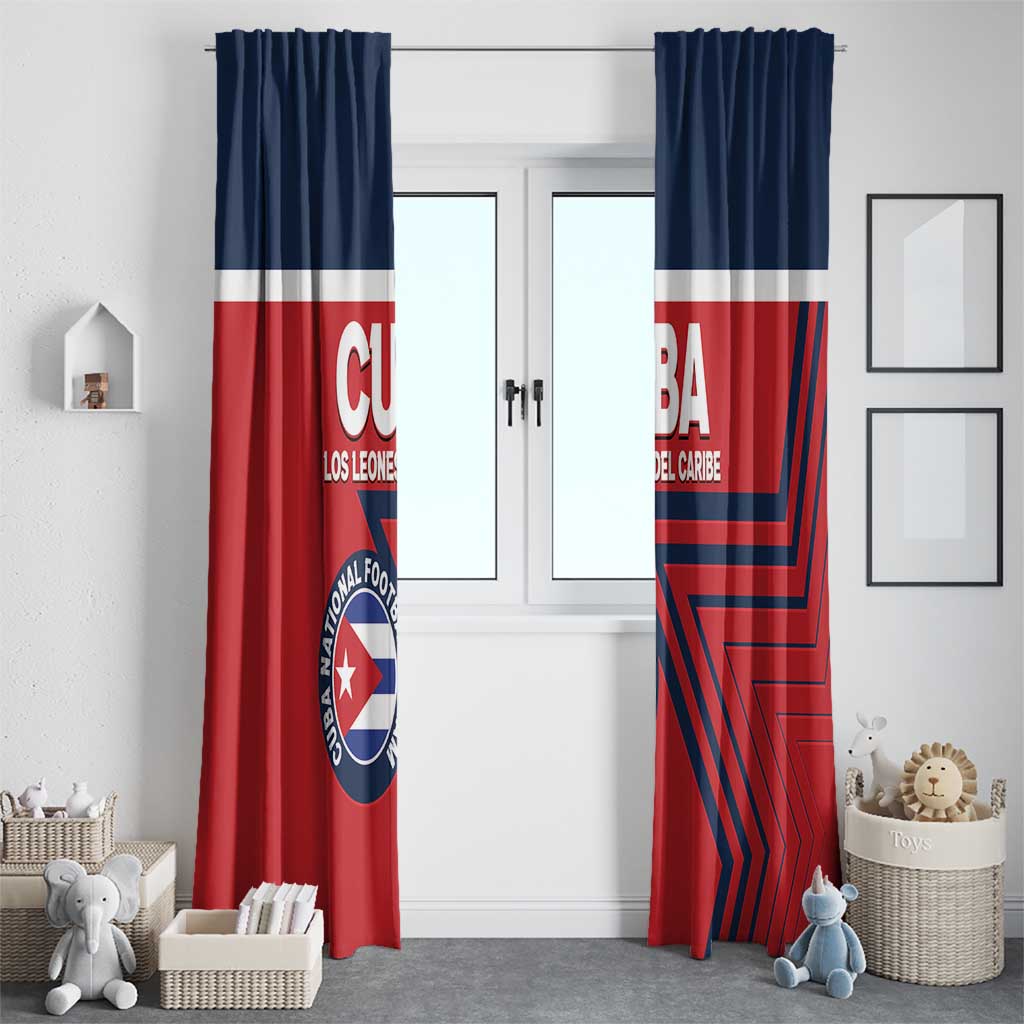Cuba Football Window Curtain 2025 Los Leones del Caribe