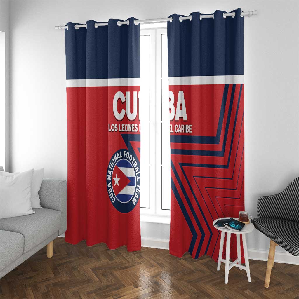 Cuba Football Window Curtain 2025 Los Leones del Caribe