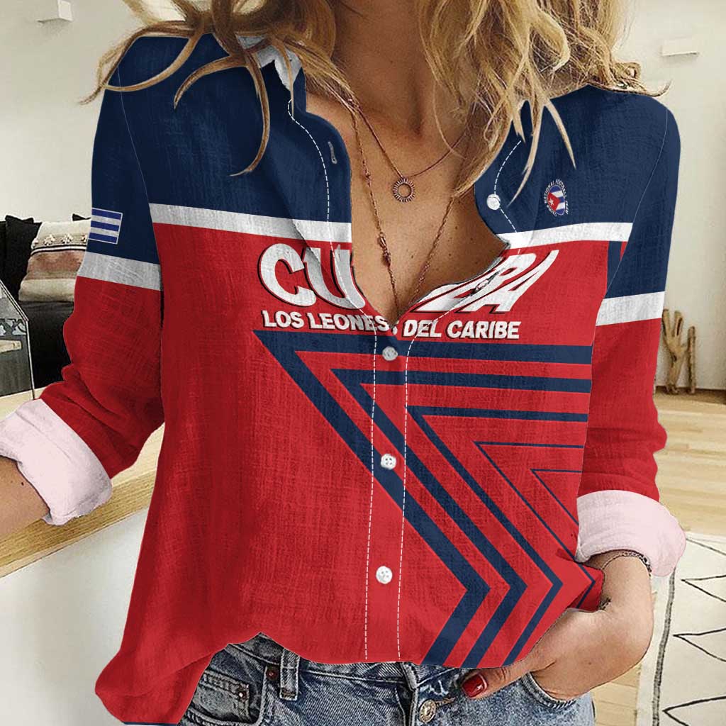 Custom Cuba Football Women Casual Shirt 2025 Los Leones del Caribe