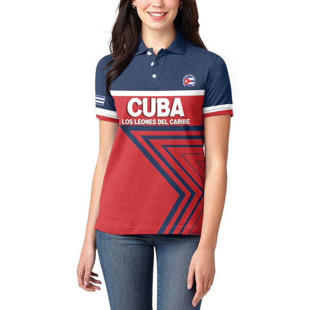 Custom Cuba Football Women Polo Shirt 2025 Los Leones del Caribe