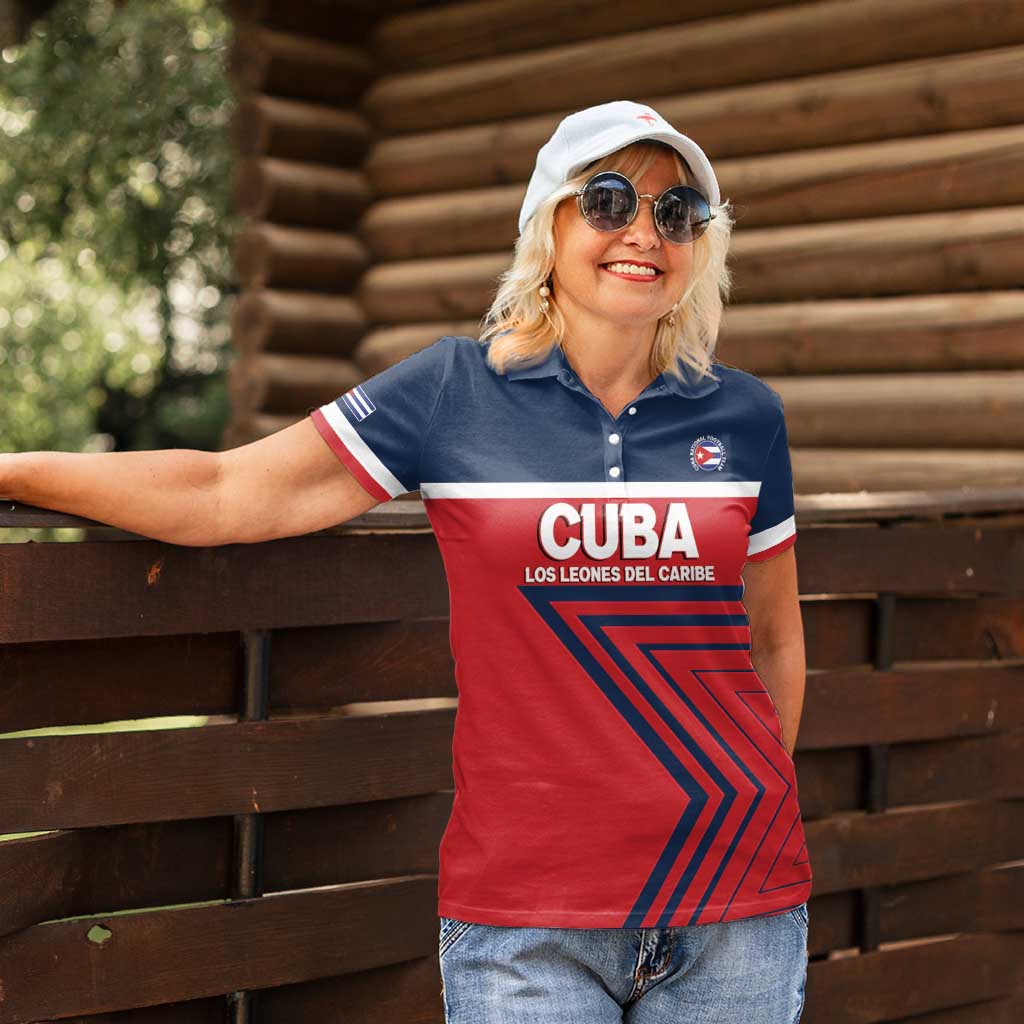 Custom Cuba Football Women Polo Shirt 2025 Los Leones del Caribe
