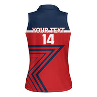 Custom Cuba Football Women Sleeveless Polo Shirt 2025 Los Leones del Caribe