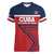 Custom Cuba Football Women V-Neck T-Shirt 2025 Los Leones del Caribe