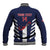 Custom Bermuda Football Baseball Jacket 2025 Go Gombey Warriors - Blue
