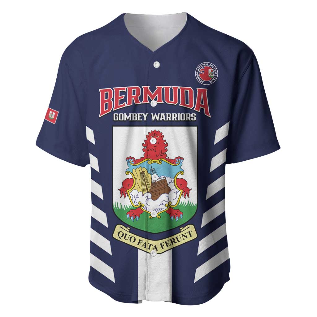 Custom Bermuda Football Baseball Jersey 2025 Go Gombey Warriors - Blue