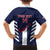 Custom Bermuda Football Family Matching Long Sleeve Bodycon Dress and Hawaiian Shirt 2025 Go Gombey Warriors - Blue