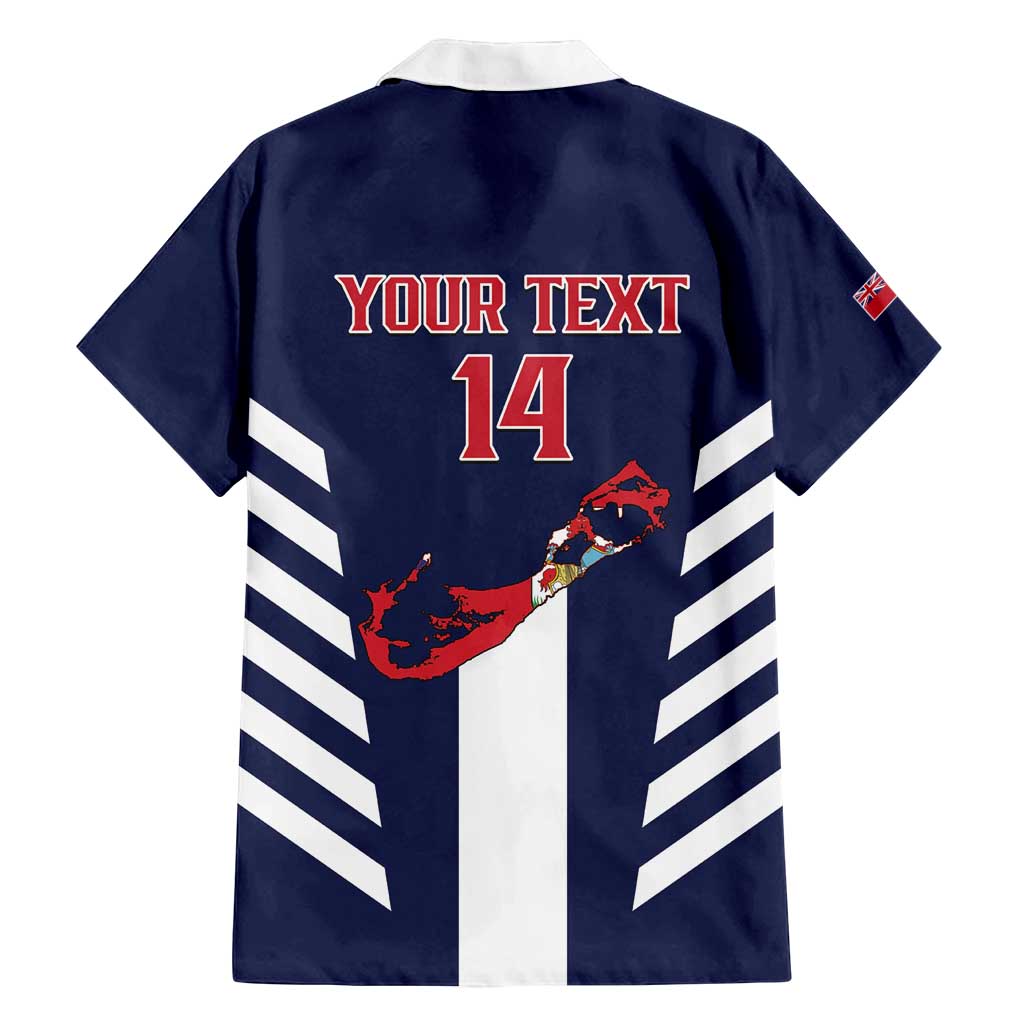 Custom Bermuda Football Family Matching Long Sleeve Bodycon Dress and Hawaiian Shirt 2025 Go Gombey Warriors - Blue