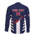 Custom Bermuda Football Family Matching Long Sleeve Bodycon Dress and Hawaiian Shirt 2025 Go Gombey Warriors - Blue