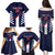 Custom Bermuda Football Family Matching Puletasi and Hawaiian Shirt 2025 Go Gombey Warriors - Blue
