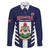 Custom Bermuda Football Family Matching Puletasi and Hawaiian Shirt 2025 Go Gombey Warriors - Blue