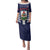 Custom Bermuda Football Family Matching Puletasi and Hawaiian Shirt 2025 Go Gombey Warriors - Blue
