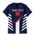Custom Bermuda Football Family Matching Short Sleeve Bodycon Dress and Hawaiian Shirt 2025 Go Gombey Warriors - Blue