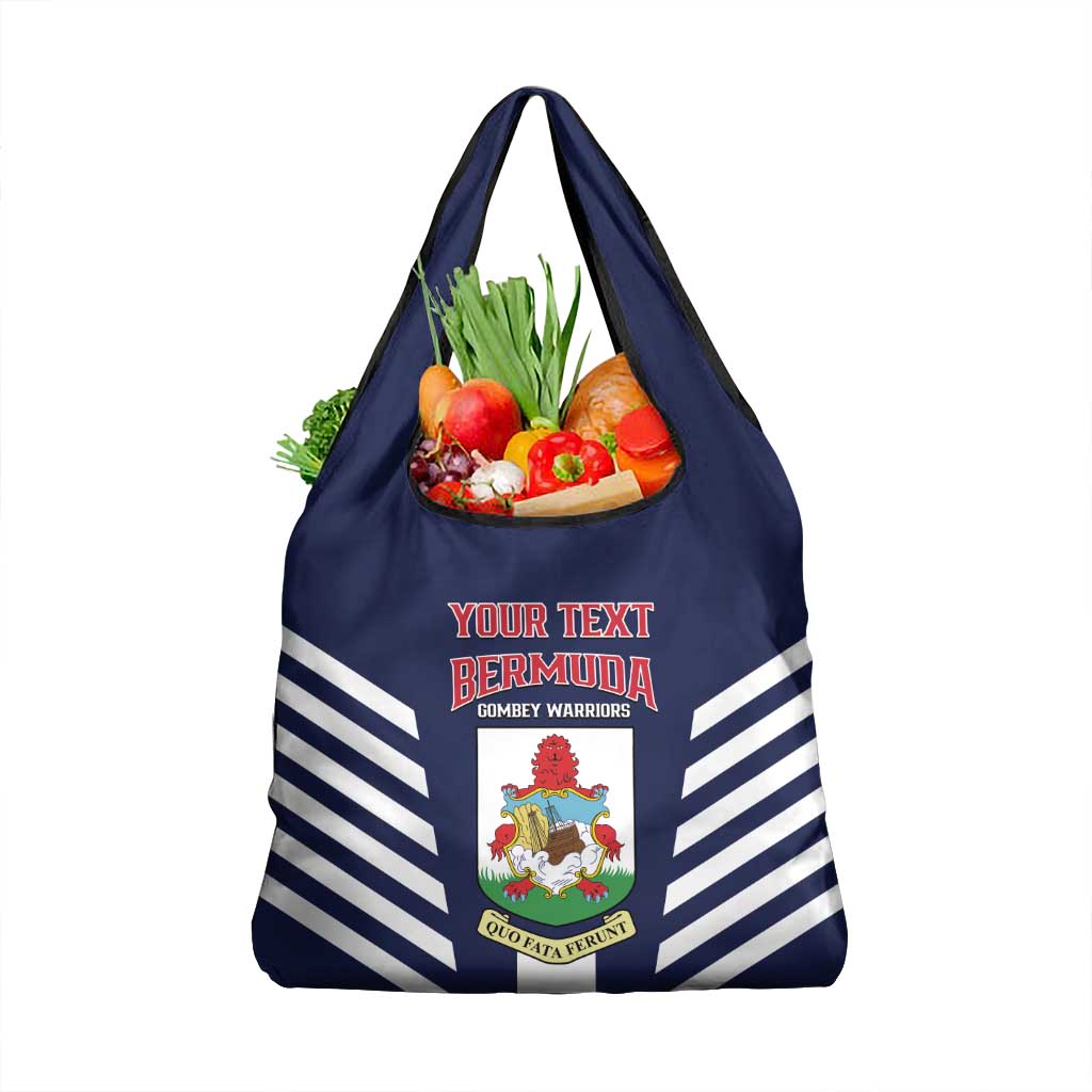 Custom Bermuda Football Grocery Bag 2025 Go Gombey Warriors - Blue