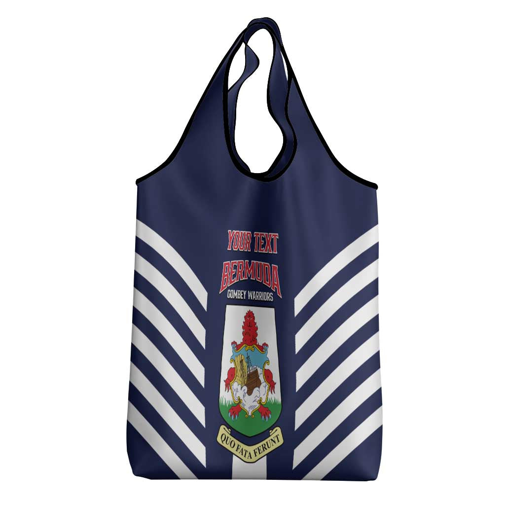 Custom Bermuda Football Grocery Bag 2025 Go Gombey Warriors - Blue