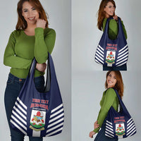 Custom Bermuda Football Grocery Bag 2025 Go Gombey Warriors - Blue