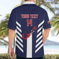 Custom Bermuda Football Hawaiian Shirt 2025 Go Gombey Warriors - Blue