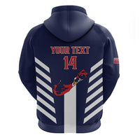 Custom Bermuda Football Hoodie 2025 Go Gombey Warriors - Blue