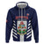Custom Bermuda Football Hoodie 2025 Go Gombey Warriors - Blue
