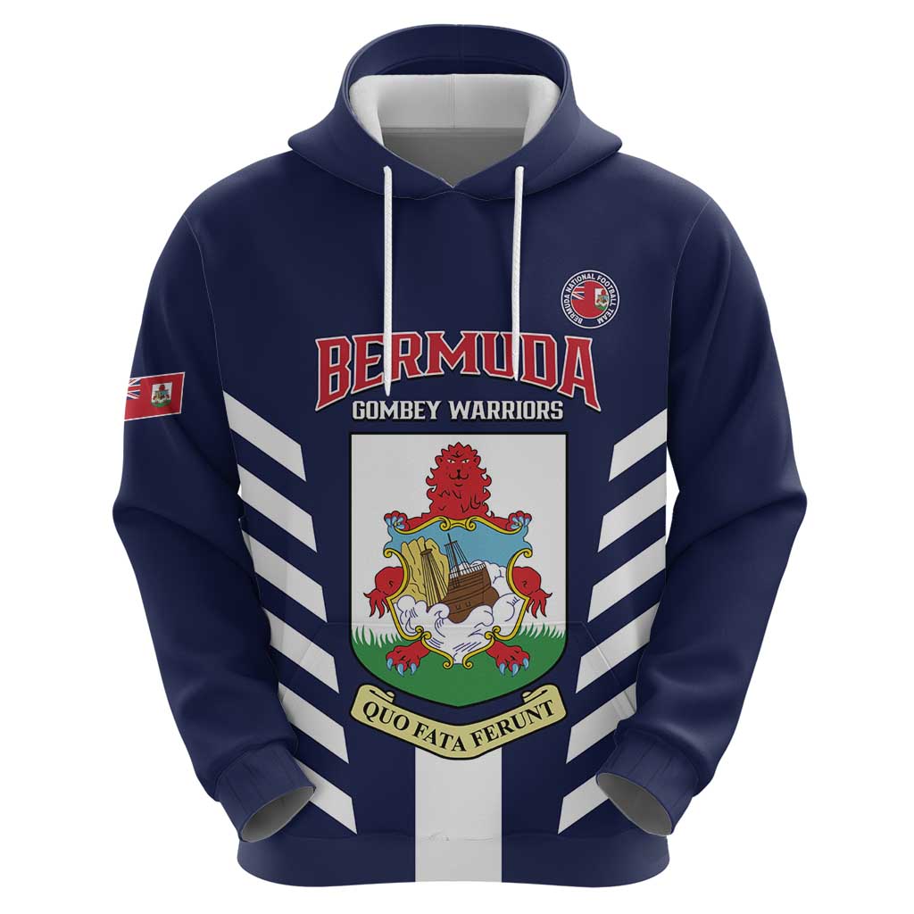 Custom Bermuda Football Hoodie 2025 Go Gombey Warriors - Blue
