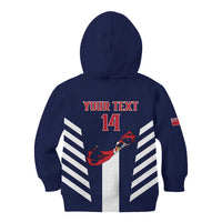 Custom Bermuda Football Kid Hoodie 2025 Go Gombey Warriors - Blue