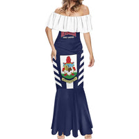 Custom Bermuda Football Mermaid Dress 2025 Go Gombey Warriors - Blue