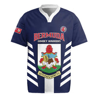 Custom Bermuda Football Rugby Jersey 2025 Go Gombey Warriors - Blue