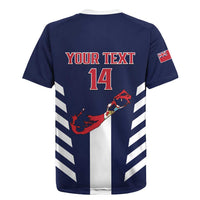 Custom Bermuda Football Rugby Jersey 2025 Go Gombey Warriors - Blue