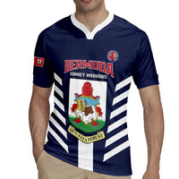 Custom Bermuda Football Rugby Jersey 2025 Go Gombey Warriors - Blue
