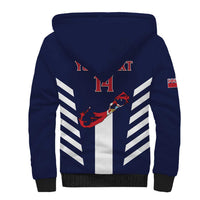 Custom Bermuda Football Sherpa Hoodie 2025 Go Gombey Warriors - Blue