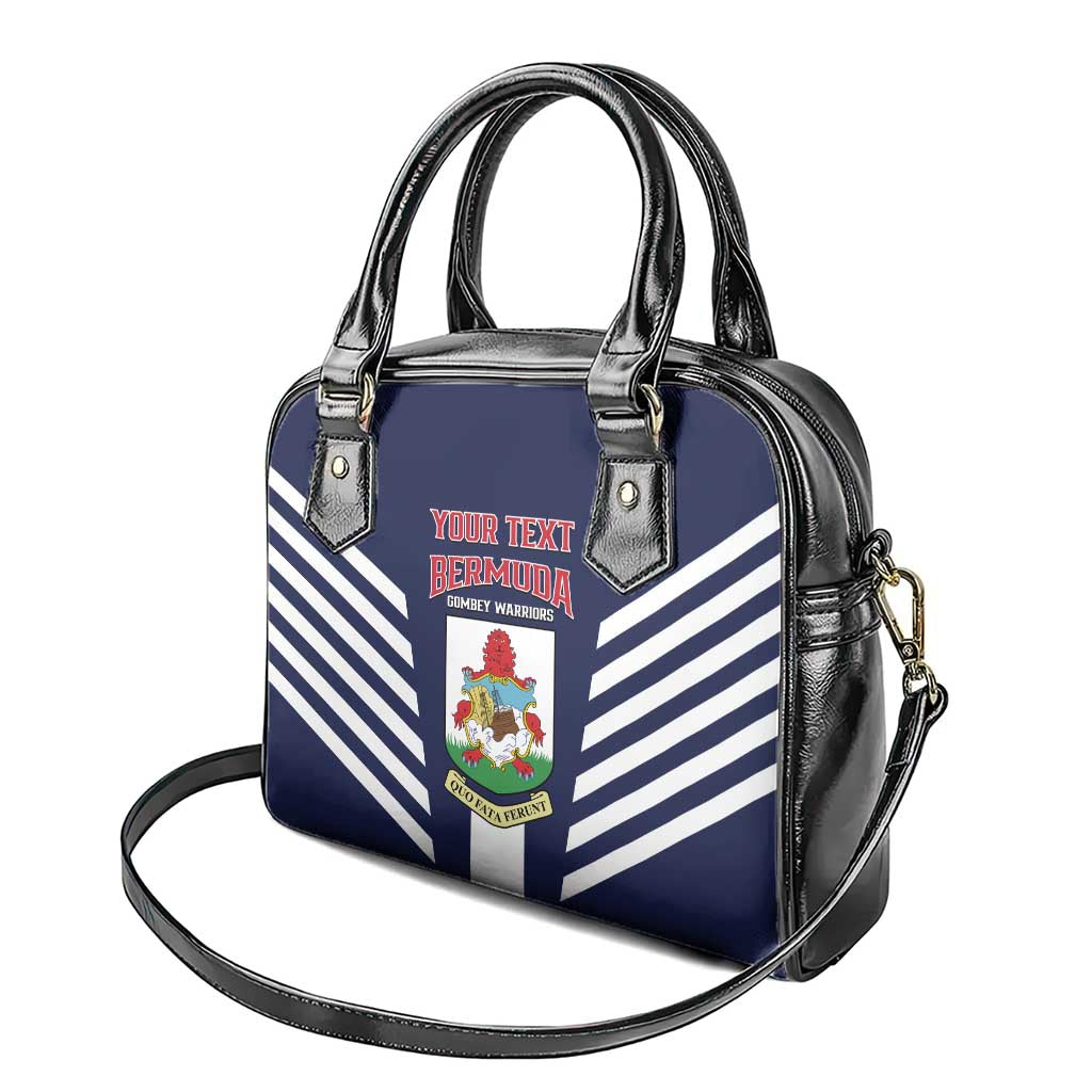Custom Bermuda Football Shoulder Handbag 2025 Go Gombey Warriors - Blue