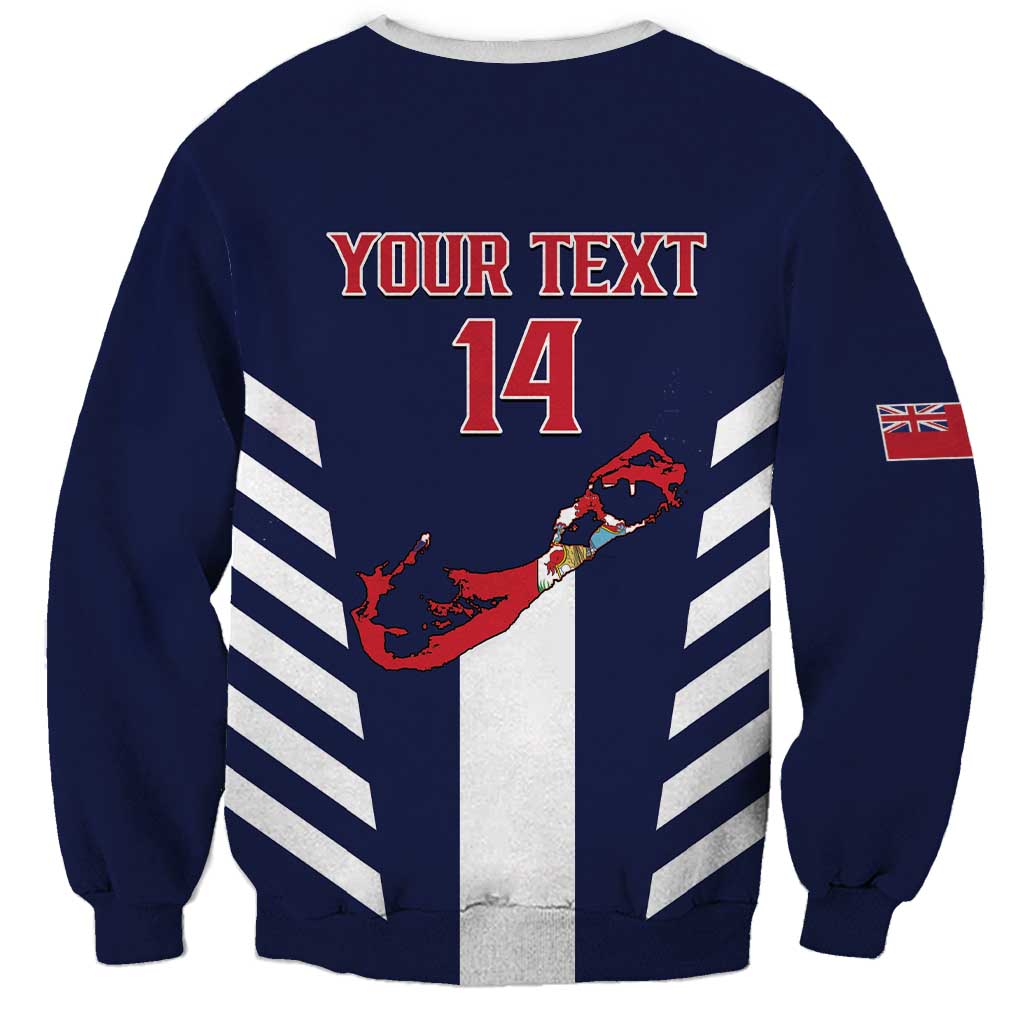 Custom Bermuda Football Sweatshirt 2025 Go Gombey Warriors - Blue