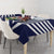 Custom Bermuda Football Tablecloth 2025 Go Gombey Warriors - Blue