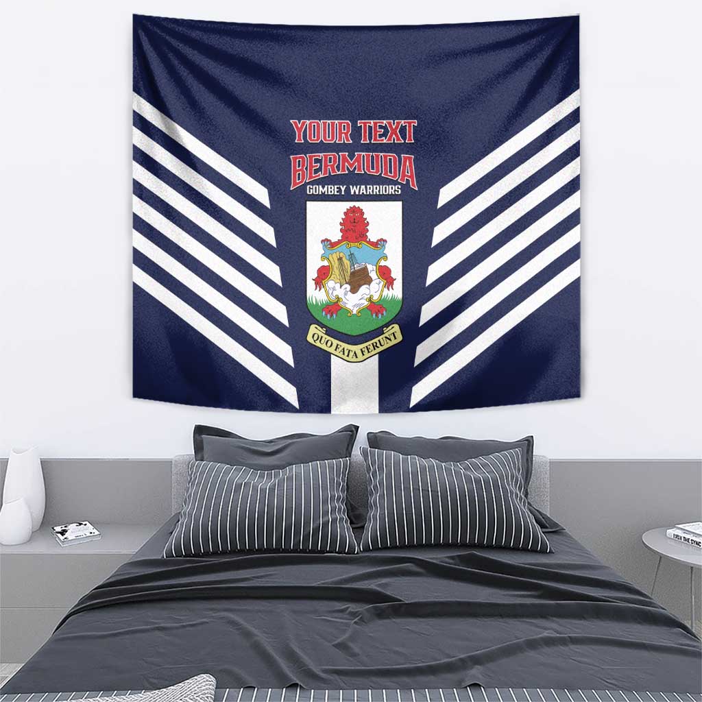 Custom Bermuda Football Tapestry 2025 Go Gombey Warriors - Blue