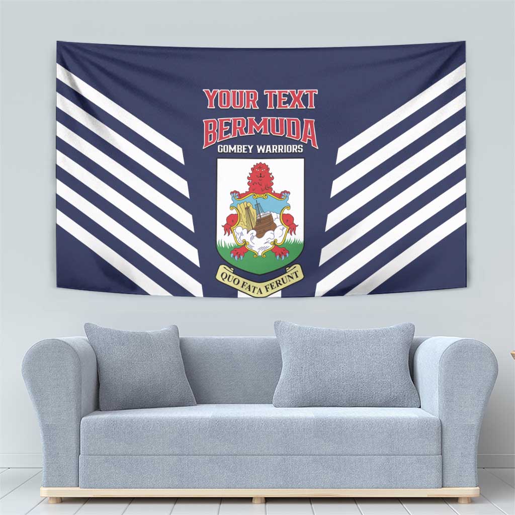 Custom Bermuda Football Tapestry 2025 Go Gombey Warriors - Blue