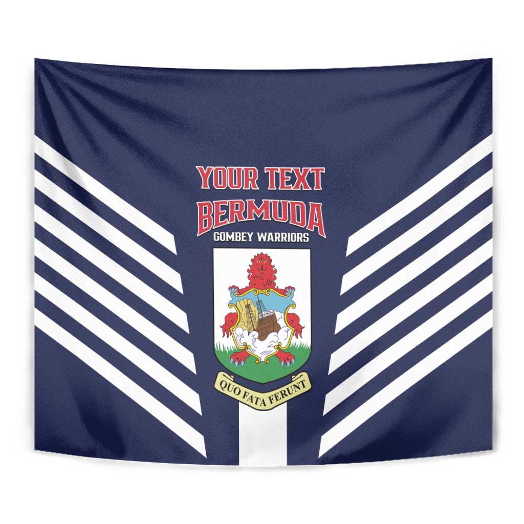 Custom Bermuda Football Tapestry 2025 Go Gombey Warriors - Blue