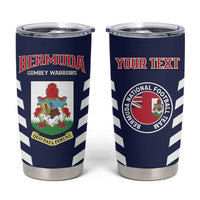 Custom Bermuda Football Tumbler Cup 2025 Go Gombey Warriors - Blue