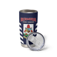 Custom Bermuda Football Tumbler Cup 2025 Go Gombey Warriors - Blue