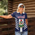 Custom Bermuda Football Women Polo Shirt 2025 Go Gombey Warriors - Blue