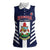 Custom Bermuda Football Women Sleeveless Polo Shirt 2025 Go Gombey Warriors - Blue