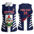 Custom Bermuda Football Women Sleeveless Polo Shirt 2025 Go Gombey Warriors - Blue