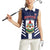 Custom Bermuda Football Women Sleeveless Polo Shirt 2025 Go Gombey Warriors - Blue