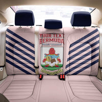 Custom Bermuda Football Back Car Seat Cover 2025 Go Gombey Warriors - Pink