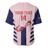 Custom Bermuda Football Baseball Jersey 2025 Go Gombey Warriors - Pink
