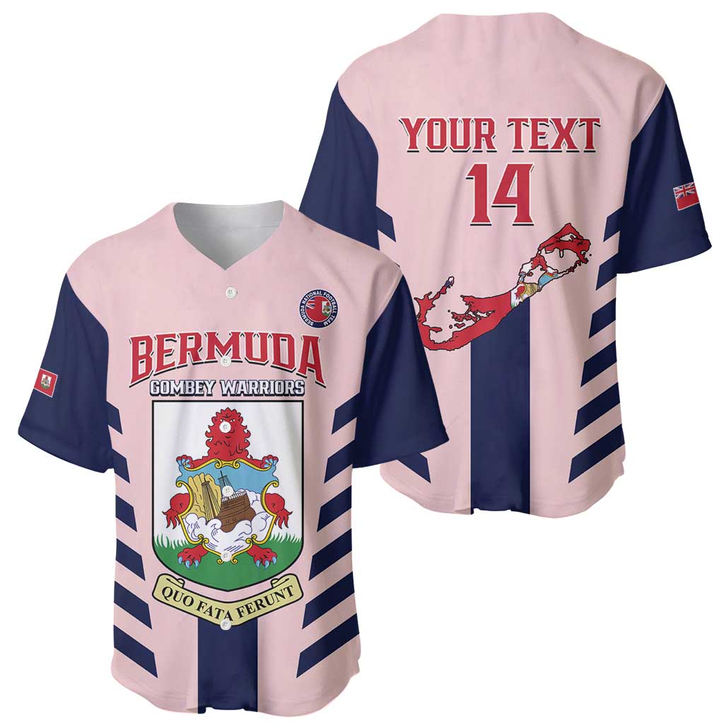 Custom Bermuda Football Baseball Jersey 2025 Go Gombey Warriors - Pink