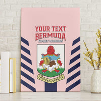 Custom Bermuda Football Canvas Wall Art 2025 Go Gombey Warriors - Pink